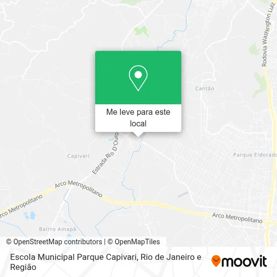 Escola Municipal Parque Capivari mapa