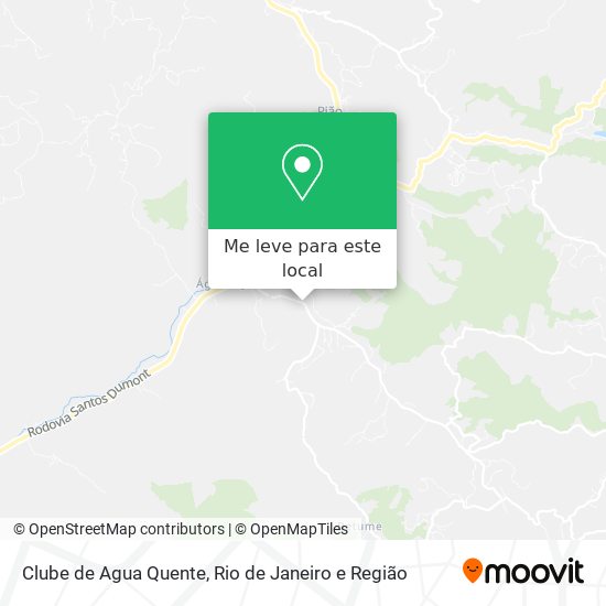 Clube de Agua Quente mapa