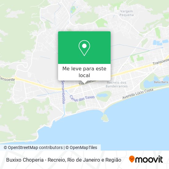 Buxixo Choperia - Recreio mapa