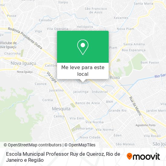 Escola Municipal Professor Ruy de Queiroz mapa