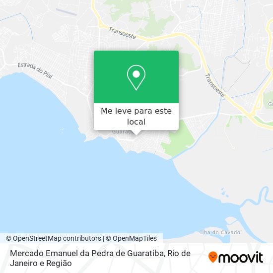 Mercado Emanuel da Pedra de Guaratiba mapa