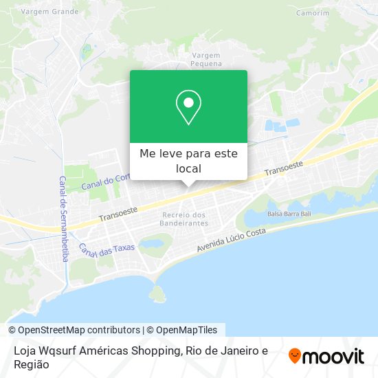 Loja Wqsurf Américas Shopping mapa