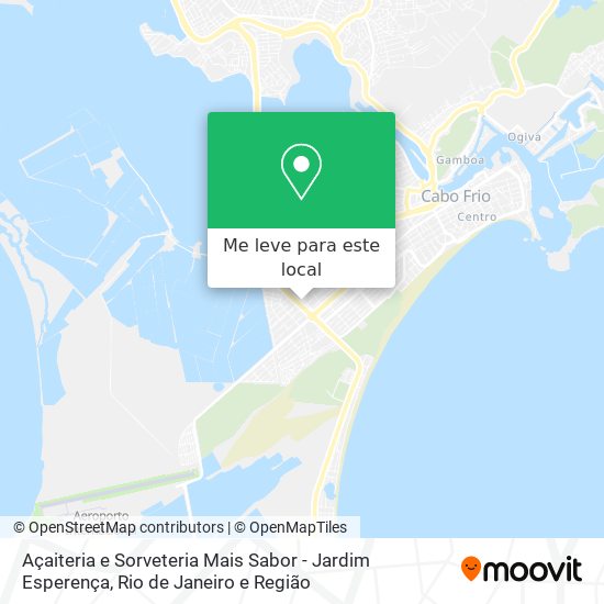 Açaiteria e Sorveteria Mais Sabor - Jardim Esperença mapa