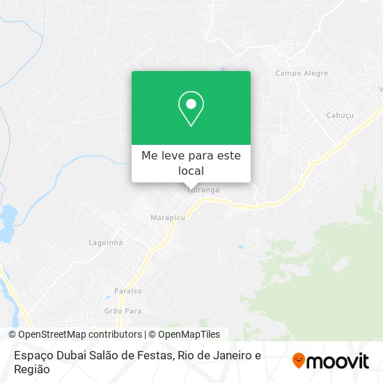 Espaço Dubai Salão de Festas mapa
