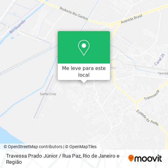 Travessa Prado Júnior / Rua Paz mapa