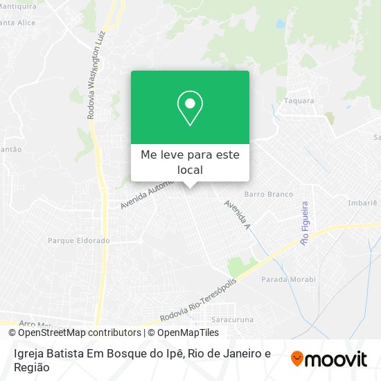 Igreja Batista Em Bosque do Ipê mapa