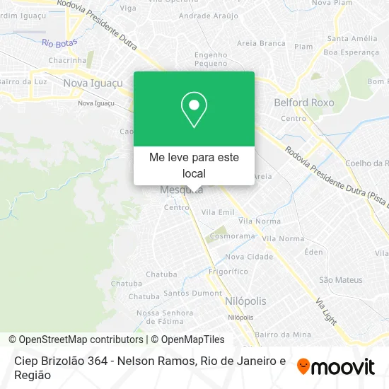 Como chegar até Ciep Brizolão 364 - Nelson Ramos em Mesquita de ônibus ...