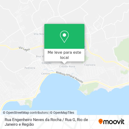Rua Engenheiro Neves da Rocha / Rua G mapa