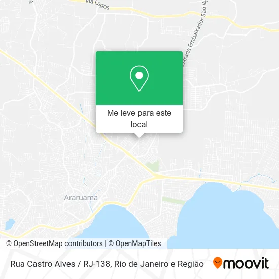 Rua Castro Alves / RJ-138 mapa