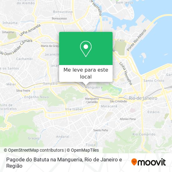 Pagode do Batuta na Mangueria mapa