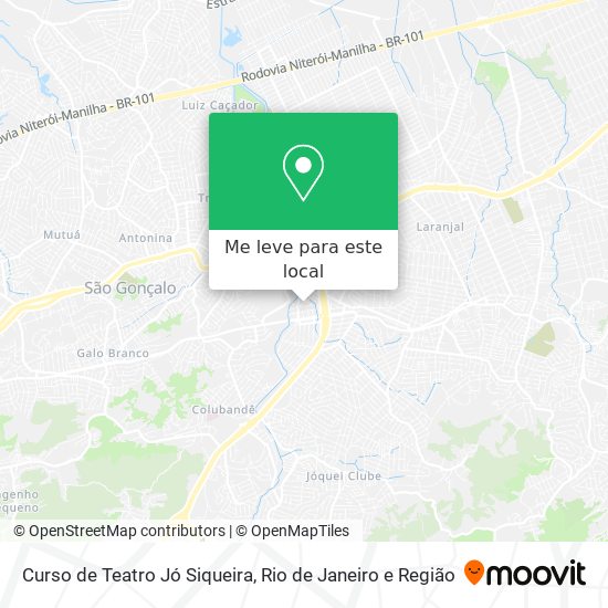 Curso de Teatro Jó Siqueira mapa