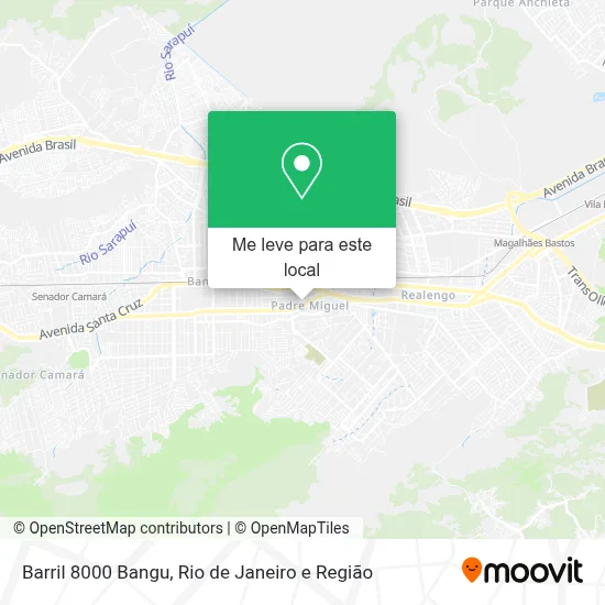 Barril 8000 Bangu mapa