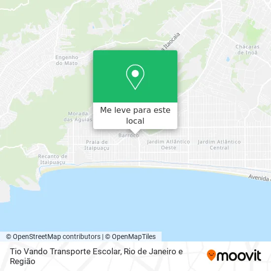 Tio Vando Transporte Escolar mapa