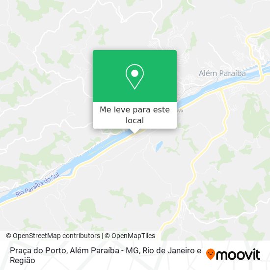 Praça do Porto, Além Paraíba - MG mapa