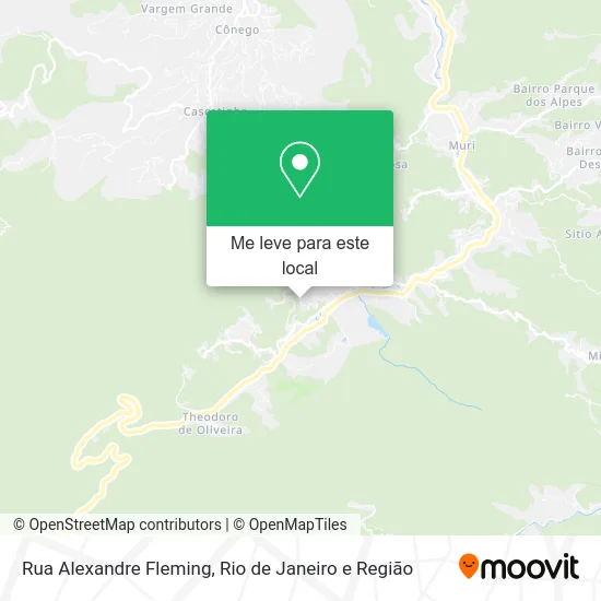 Rua Alexandre Fleming mapa
