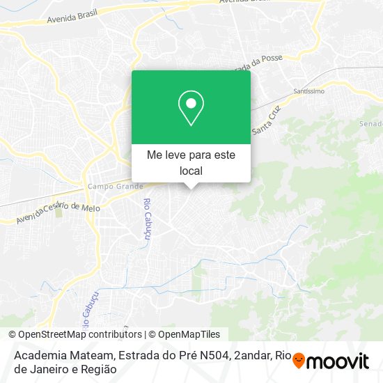 Academia Mateam, Estrada do Pré N504, 2andar mapa
