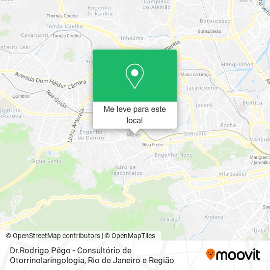 Dr.Rodrigo Pêgo - Consultório de Otorrinolaringologia mapa