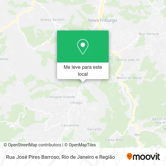 Rua José Pires Barroso mapa