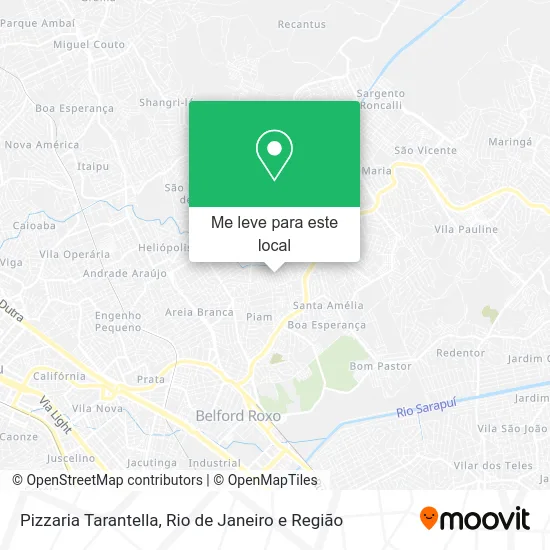 Pizzaria Tarantella mapa