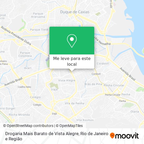 Drogaria Mais Barato de Vista Alegre mapa