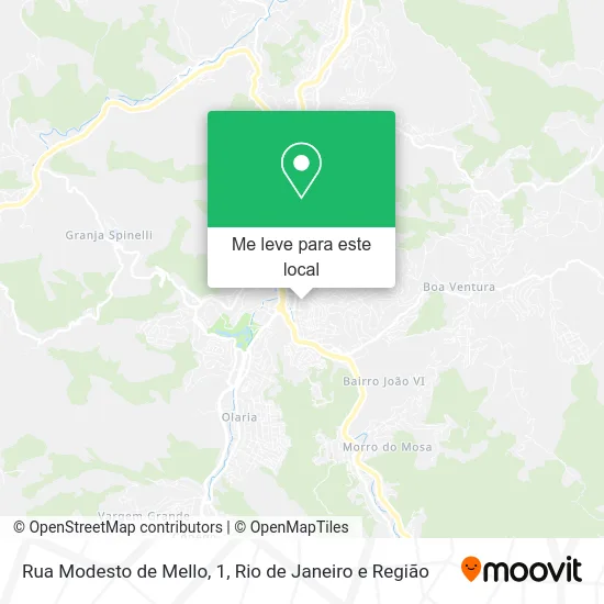 Rua Modesto de Mello, 1 mapa