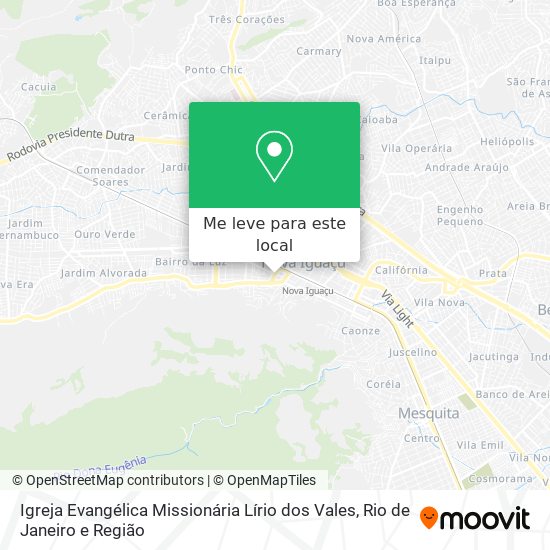 Igreja Evangélica Missionária Lírio dos Vales mapa