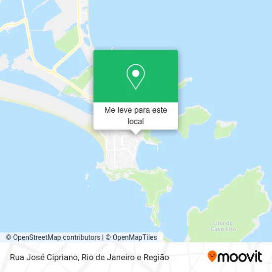 Rua José Cipriano mapa