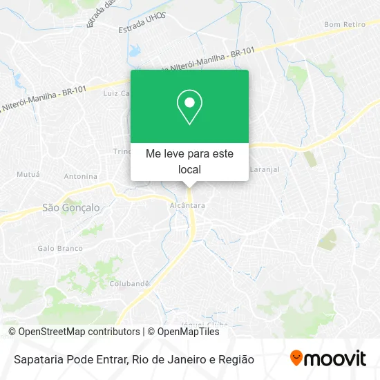 Sapataria Pode Entrar mapa