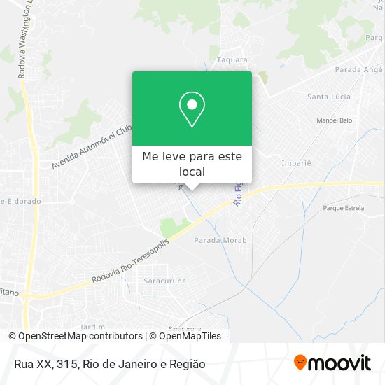 Rua XX, 315 mapa