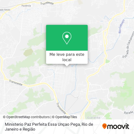 Ministerio Paz Perfeita Essa Unçao Pega mapa