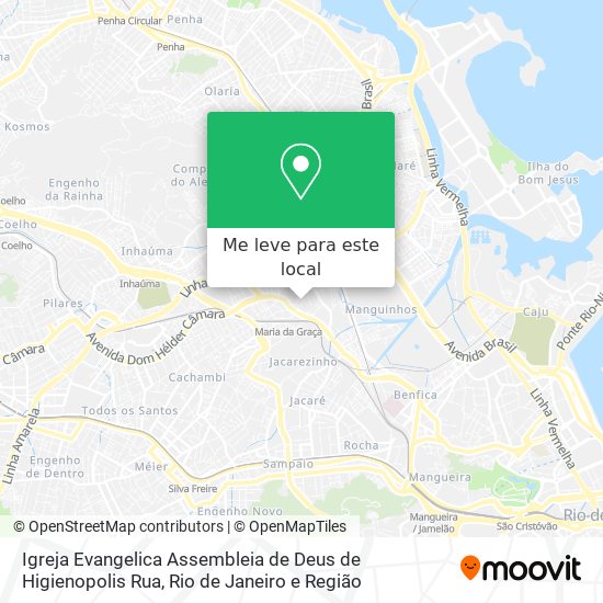 Igreja Evangelica Assembleia de Deus de Higienopolis Rua mapa