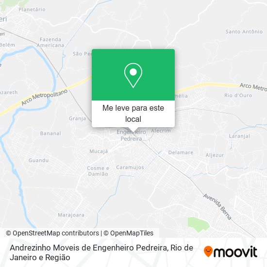 Andrezinho Moveis de Engenheiro Pedreira mapa
