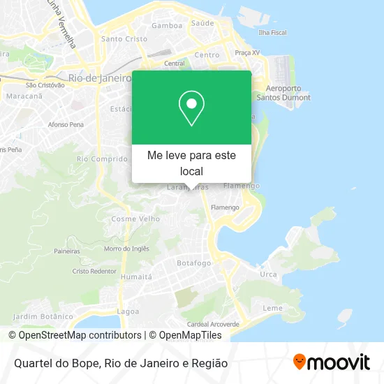 Quartel do Bope mapa