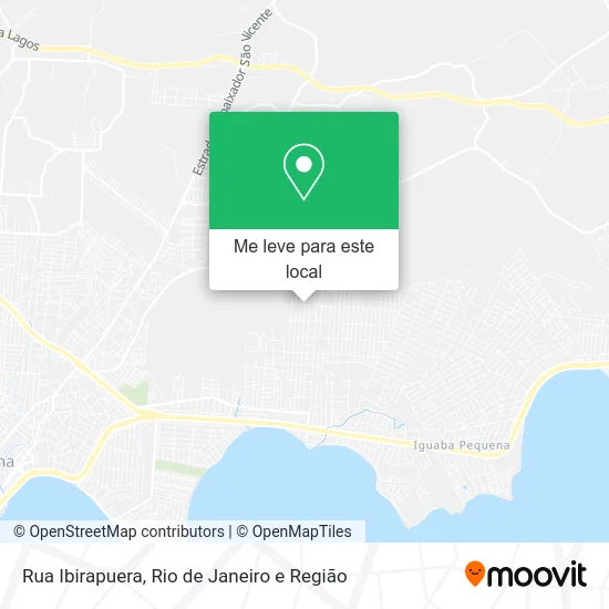 Rua Ibirapuera mapa