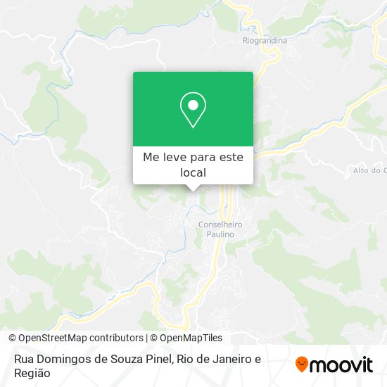 Rua Domingos de Souza Pinel mapa