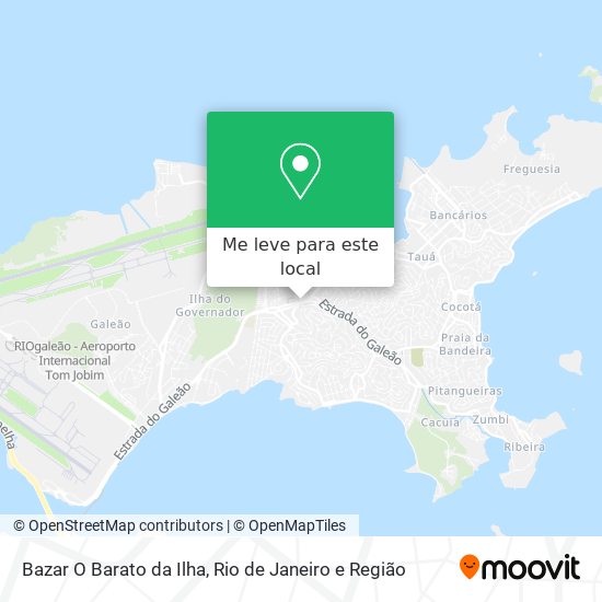 Bazar O Barato da Ilha mapa