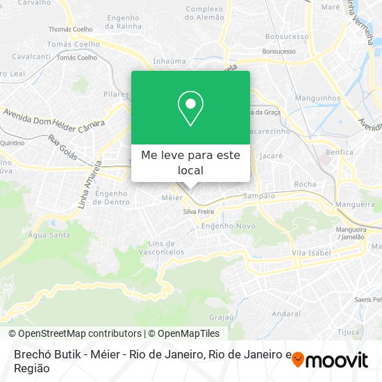 Brechó Butik - Méier - Rio de Janeiro mapa