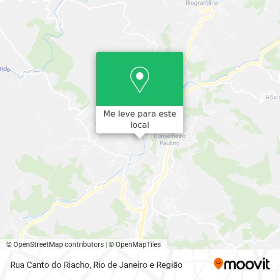 Rua Canto do Riacho mapa