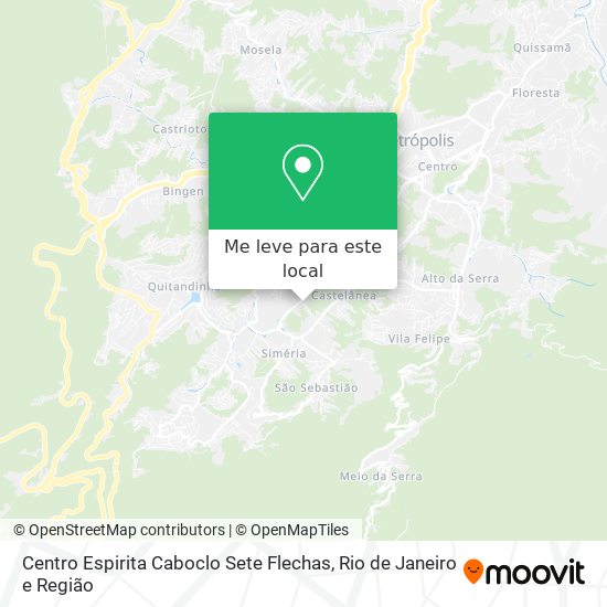 Centro Espirita Caboclo Sete Flechas mapa