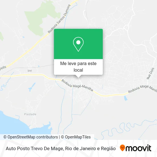 Auto Posto Trevo De Mage mapa