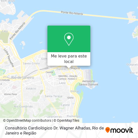 Consultório Cardiológico Dr. Wagner Alhadas mapa