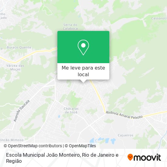 Escola Municipal João Monteiro mapa
