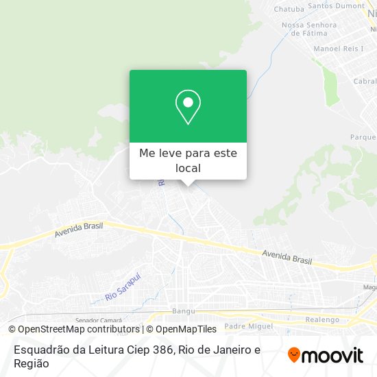 Esquadrão da Leitura Ciep 386 mapa