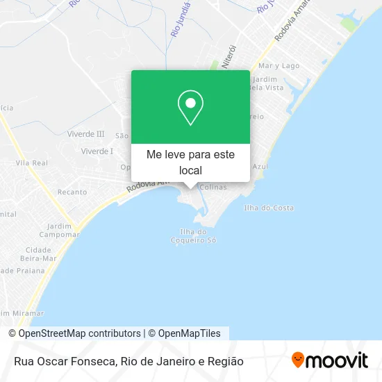 Rua Oscar Fonseca mapa