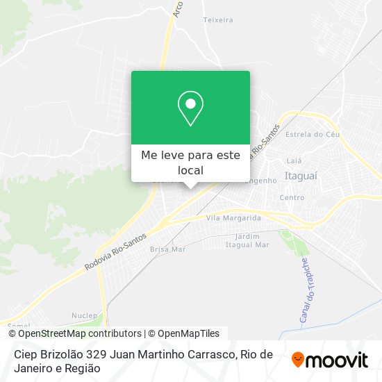 Ciep Brizolão 329 Juan Martinho Carrasco mapa