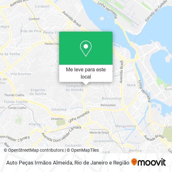 Auto Peças Irmãos Almeida mapa