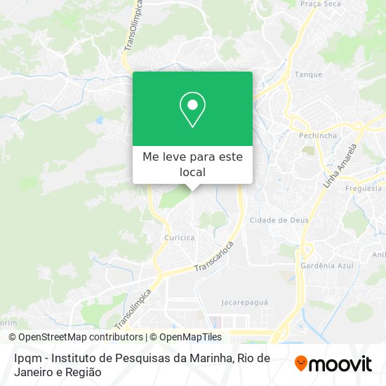 Ipqm - Instituto de Pesquisas da Marinha mapa