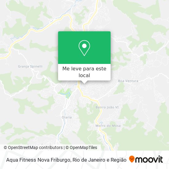Aqua Fitness Nova Friburgo mapa