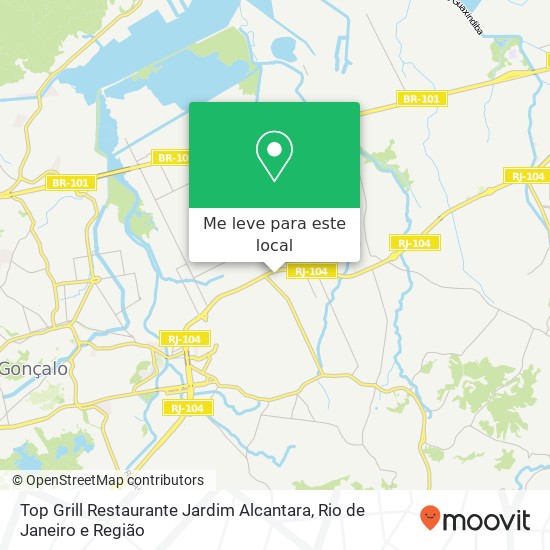 Top Grill Restaurante Jardim Alcantara mapa