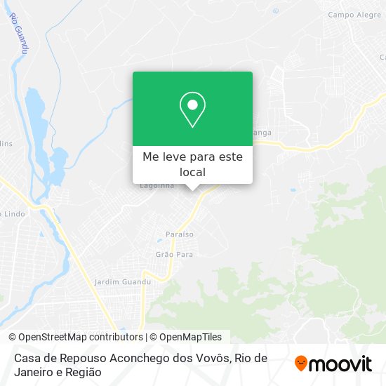 Casa de Repouso Aconchego dos Vovôs mapa